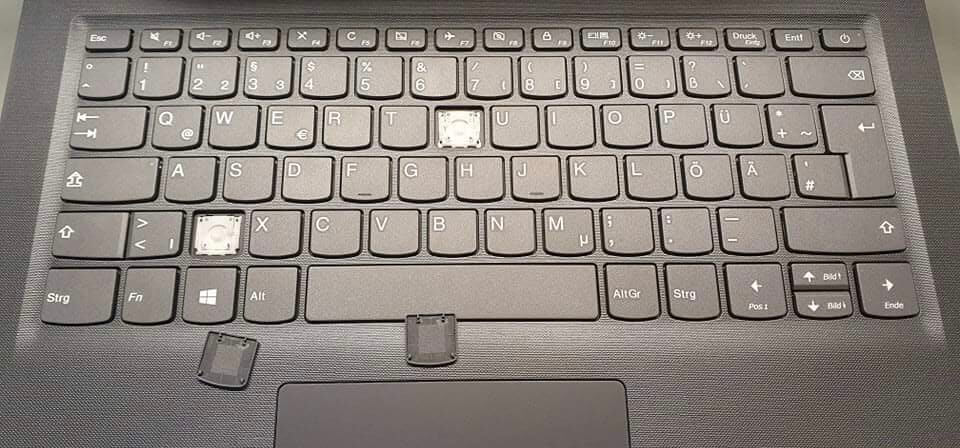 uszkodzona klawiatura - serwis laptopów Wrocław